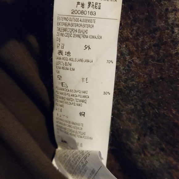 UNITED COLORS OF BENETTON Women's Taupe Double Breasted Wool Coat US 10 / EU 40 - Picture 7 of 8